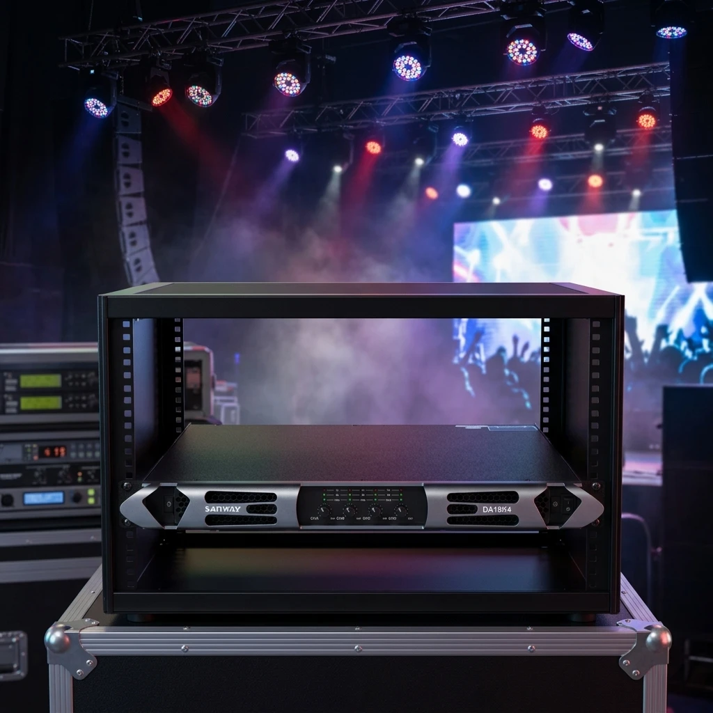 DA18K4 18000 Watt 4 Channel 1U Sound System Stage Amplifier For Concert Receivers Amplifiers 4 Channel Amplifier