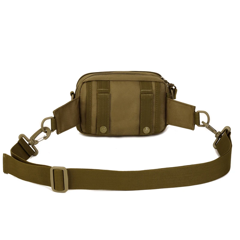 Men Waist Fanny Pack Clutch Bag Military Tactical Nylon Travel Hiking Sports Shoulder Cross body Bag Male Waist Belt Bum Bag