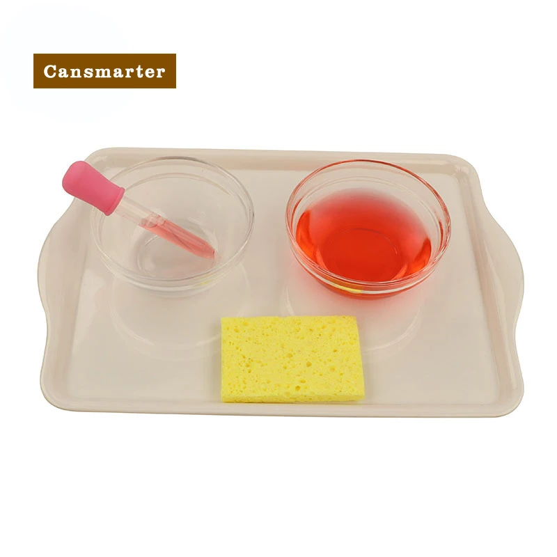 Montessori Learning Material Operating Dropper Activity Daily Life Teaching Tray Classification Dropper Baby Toy for Children