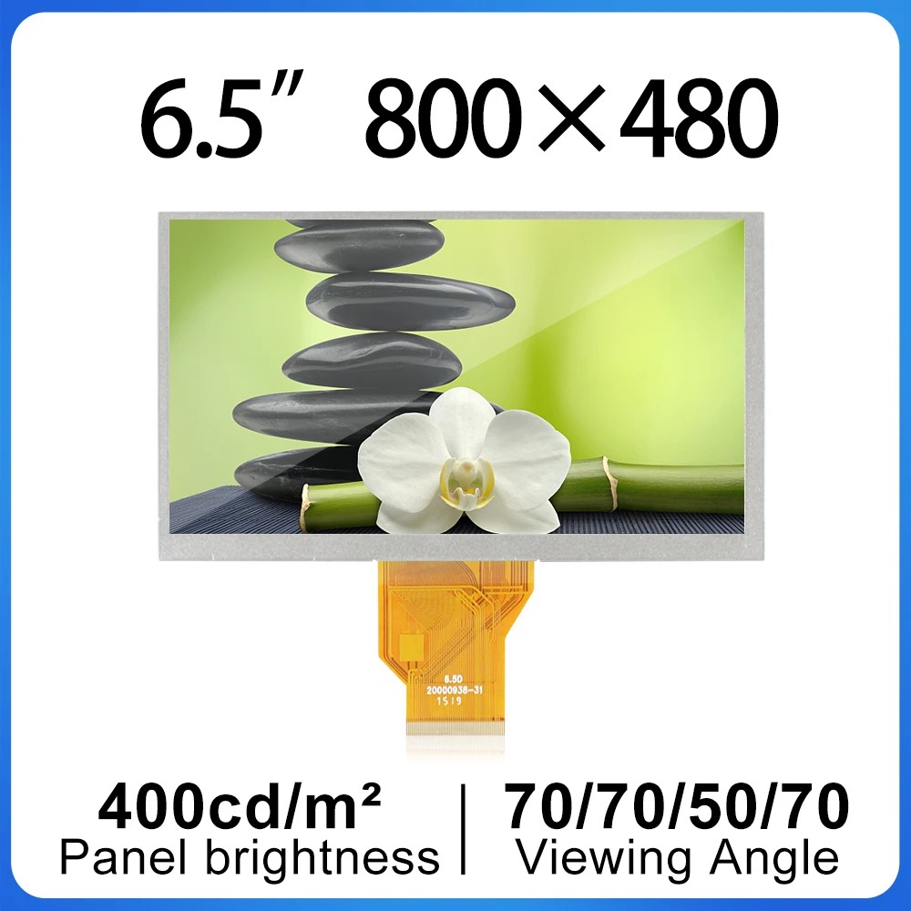 

6.5 Inch LCD panel 800*480 resolution LCD Display Screen Brightness 400 AT065TN14