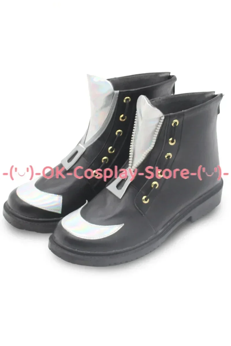[Aangepast] Nu: Carnaval Eiden Cosplay Schoenen Anime Spel Rollenspel Kostuum Prop Halloween Carnaval Vakantie Feest PU Lederen Laarzen