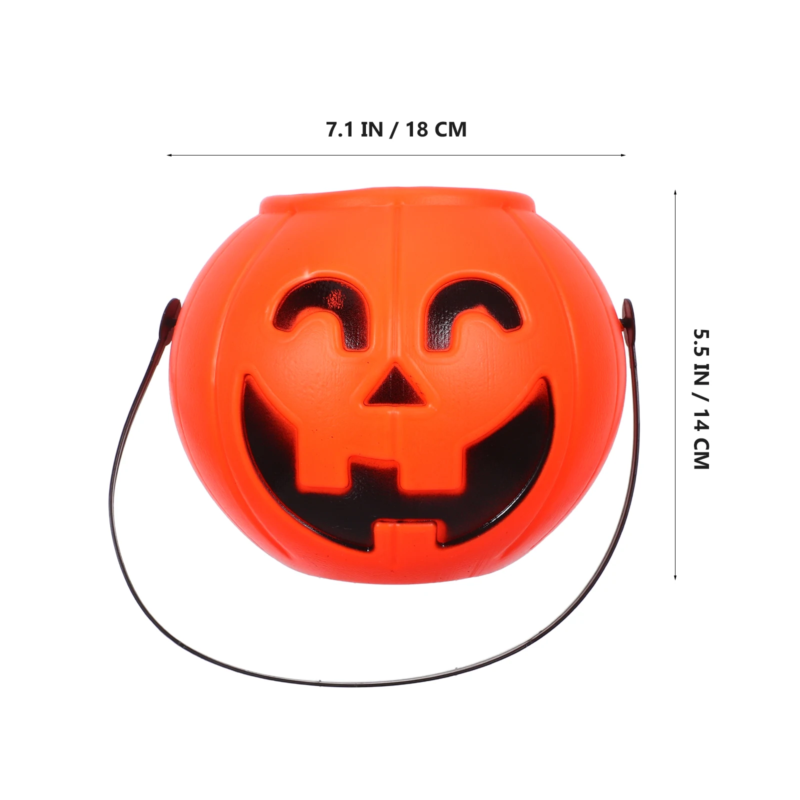 3pcs Halloween Pumpkin Bucket Candy Holder For Kids Portable Trick Or Treat Pail Spooky Party Decorations Gift Storage