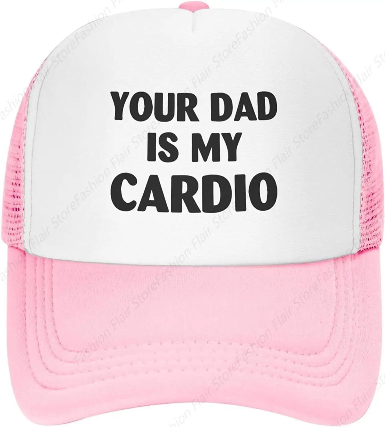 Funny Adjustable Your Dad is My Cardio Hat Baseball Cap Golf Cap for Men Women