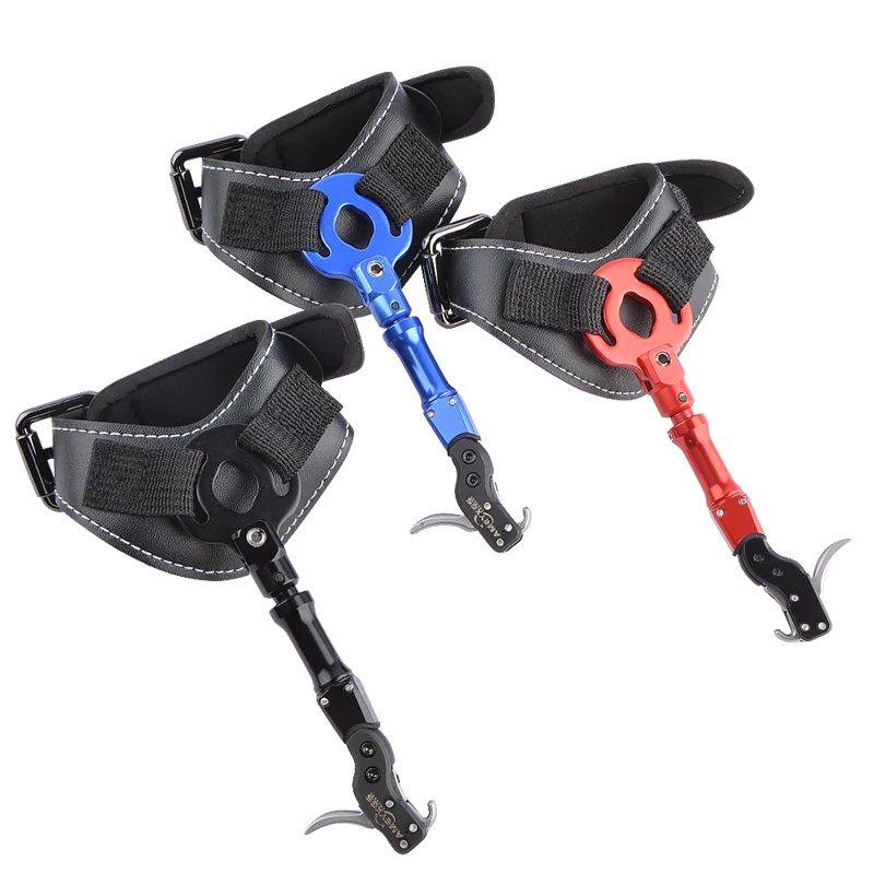 

1PC Archery Wristband Release Aid Compound Bow Thumb Trigger Caliper Release Adjustable Sensitivity for Hunting Accessories