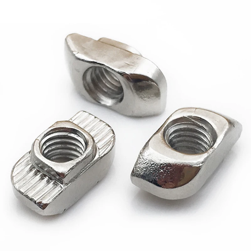 10 teile/los m3 m4 m5 m6 m8 eu20 #30 #40 #45 # Schlitz Schiebe t Mutter Hammer Tropfen in Mutter fester Stecker Aluminium Extrusion. – Detail 6