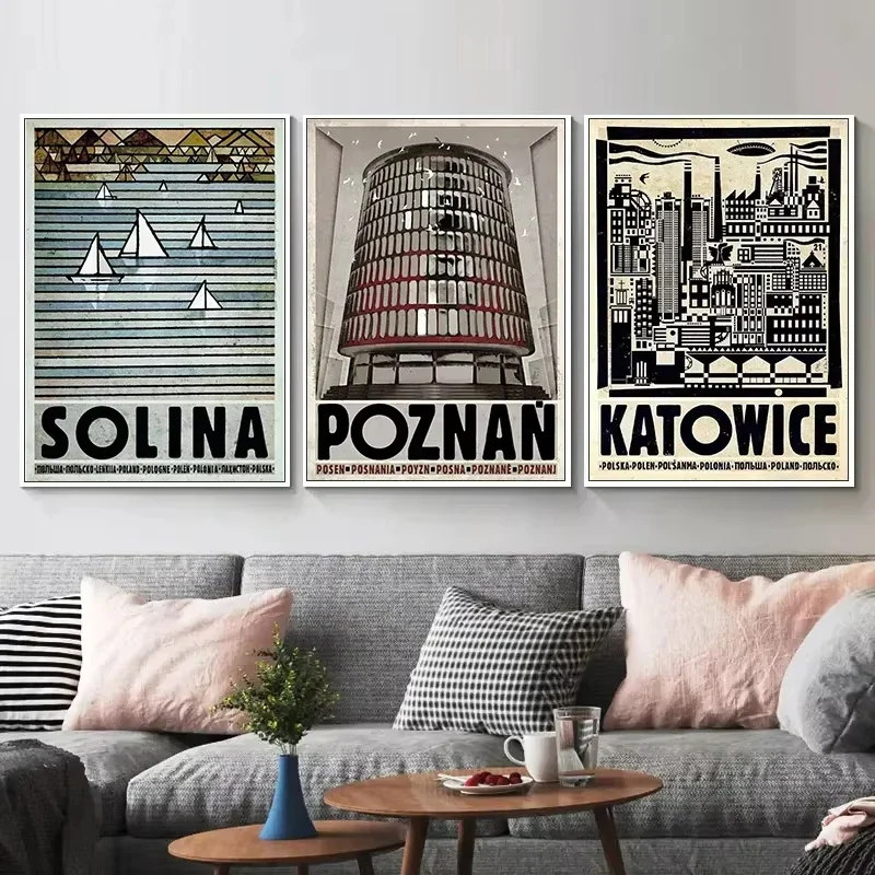 Solina Zakopane Canvas Printing And Prints Wall Art Picture Vintage Poland City Posters Biebrza for Living Room Home Decor Gift