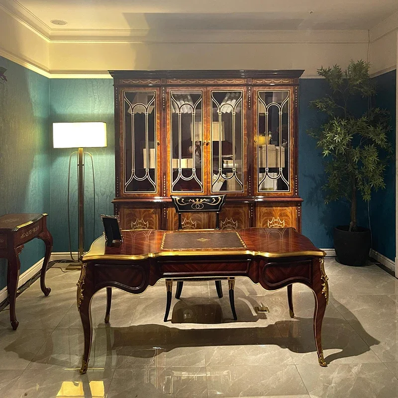 Home Furniture Desk Luxury Classical Wooden Home Desk