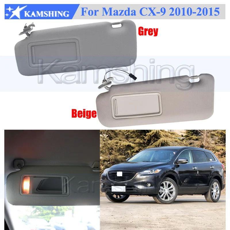 Kamshing 1 Piece Sun Shield Overhead Console Interior Sunvisor For Mazda CX-9 CX9 2010-2015 Sun Visor Inner Sunvisor