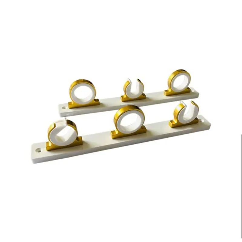 

STLF Aluminum Kayak Fishing Rod Holder Mount Rod Rack Camper 3-Rod Rail Clamp From Isure Marine Made in China