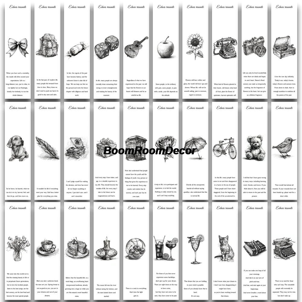 Marque-page esthétique européen vintage pour femmes, espace nostalgique, lecture de la liberté, bureau créatif, carte d'enseignant, cadeau étudiant, articles, 30 pièces