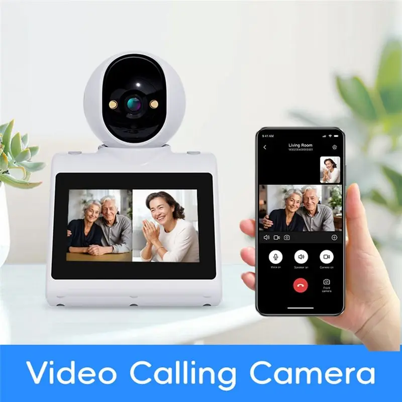 ZIZI Smart Monitor Camera 1080P Video Calling With 2 Way Audio HD Screen One Click Call WIFI Security Functionality