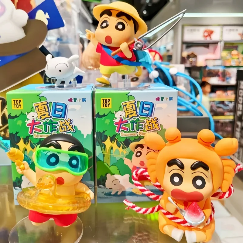 

Карандаш Шин Чан, летняя боевая серия, слепая коробка, игрушка, натуральное кавайное украшение для рабочего стола, подарок на день рождения, модная коллекционная игрушка