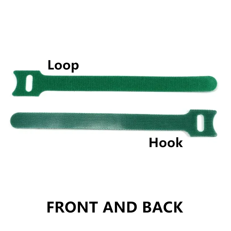 

Green T-Type Cable Ties 15 20 25 30cm Releasable Wire Harness Bundle Zip Tie Wrap Line Organizer Hook Look Nylon Fastener Straps