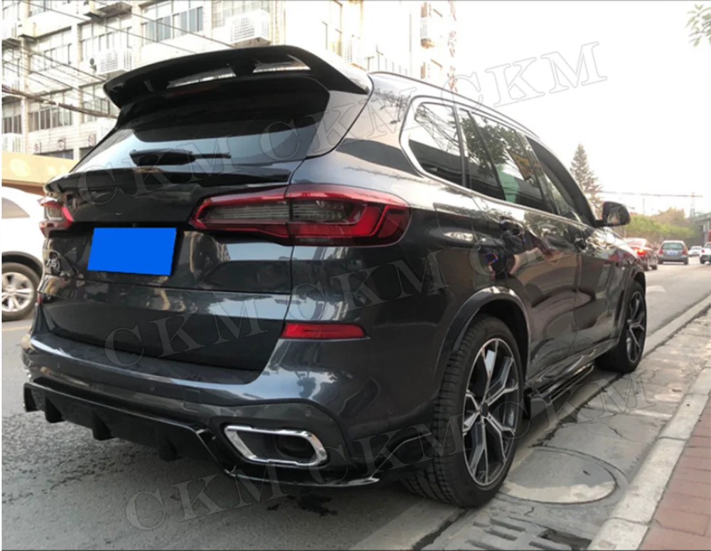 for BMW G05 X5 M sport 2019+ Side Skirts Extensions Lip Carbon Fiber Side Skirt Extension Rocker Panel Body Kit Lip Splitters