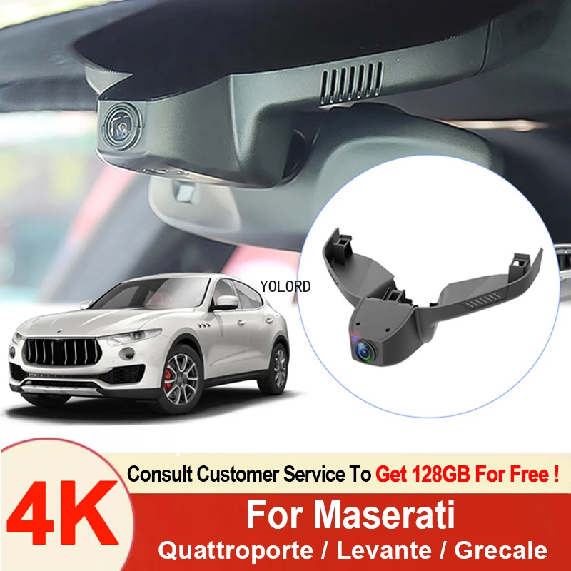 

4K Plug and Play WIFI Dash Cam 4K 2160P Car DVR OEM Style Video Recorder for Maserati Grecale Quattroporte Levante
