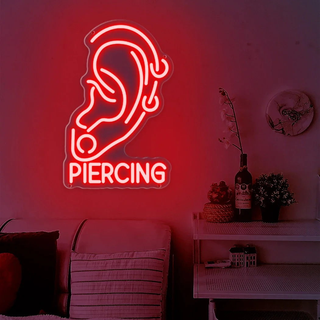 PIERCING Neon Sign LED Neon Light for Bar Restaurant Club Concert Party Room Wall Decoration lights