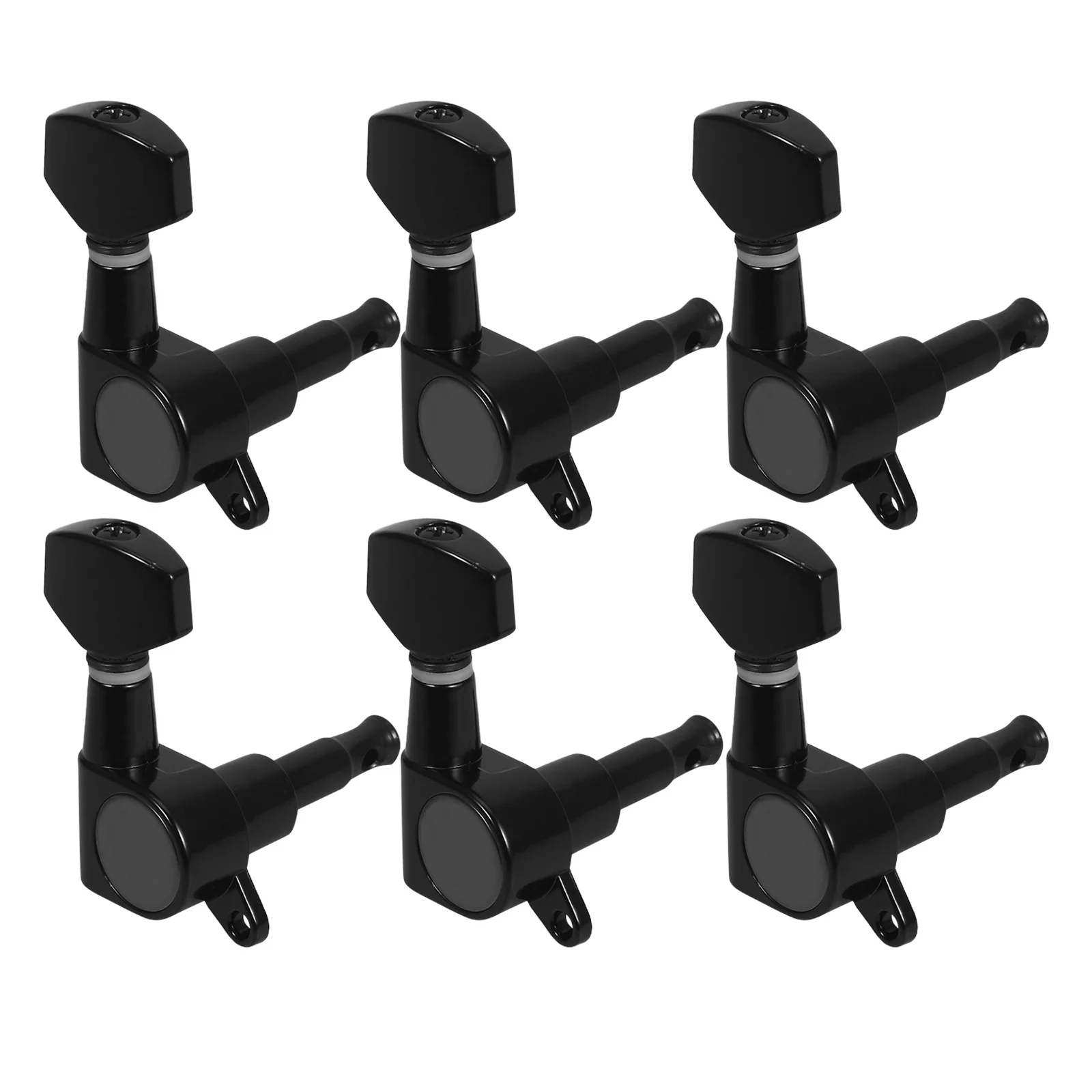 

6Pcs Guitar Tuning Pegs Metal Plated Finish Stable Tuning Easy Installation for Electric Acoustic Guitar Replacement Parts