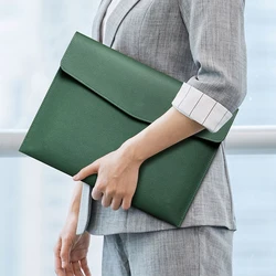 A4 Leder Datei Ordner Daten paket Dokumenten tasche Mode Business Aktentasche Daten Vertrags rechnung Datei Tasche Schul bürobedarf