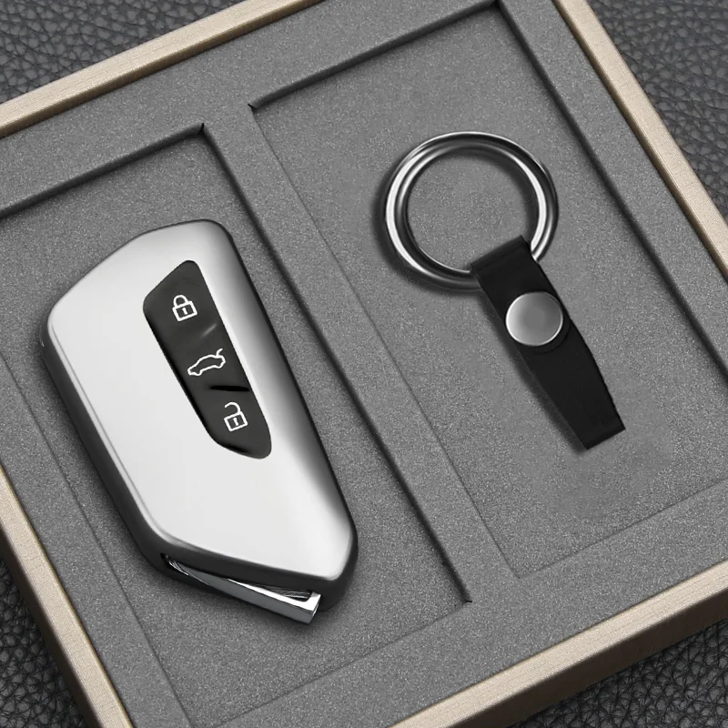 Fashion TPU Car Remote Key Case Cover Shell Fob For VW Volkswagen Golf 8 2020 Skoda Octavia A8 2021 SEAT Leon MK4 Accessories