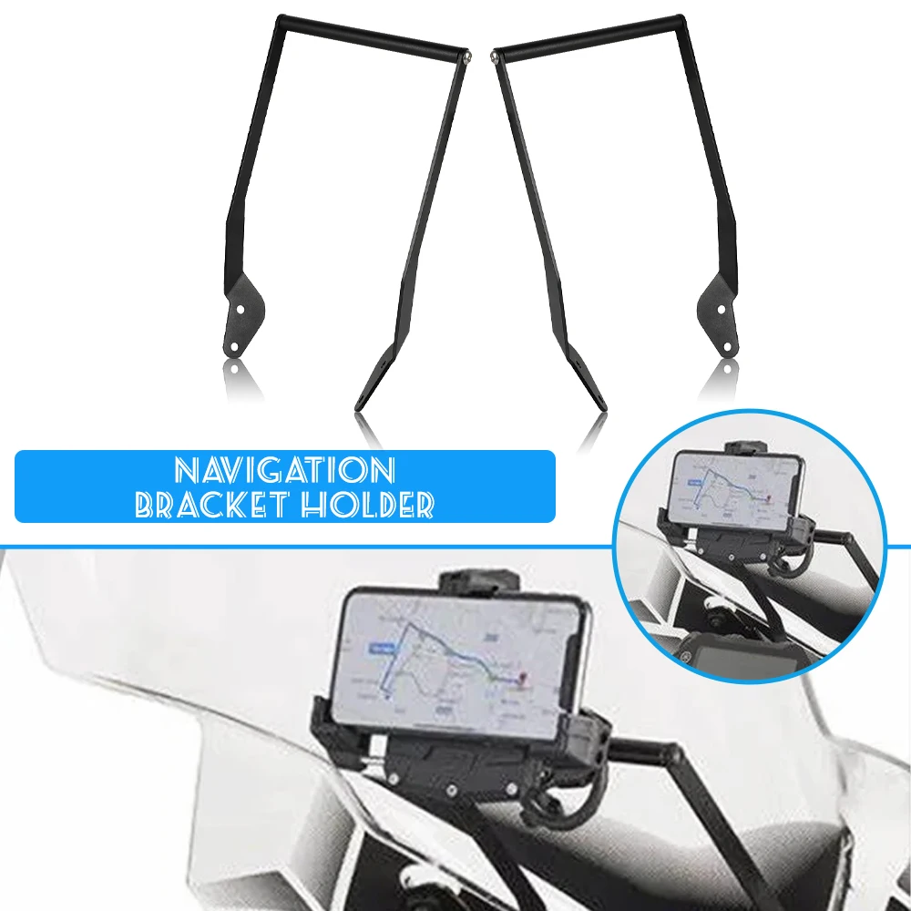 

For YAMAHA NIKEN 900 2019 2020 2021 NIKEN 900 Motorcycle windshield Stand Holder Phone Mobile GPS Navigation Plate Bracket kit