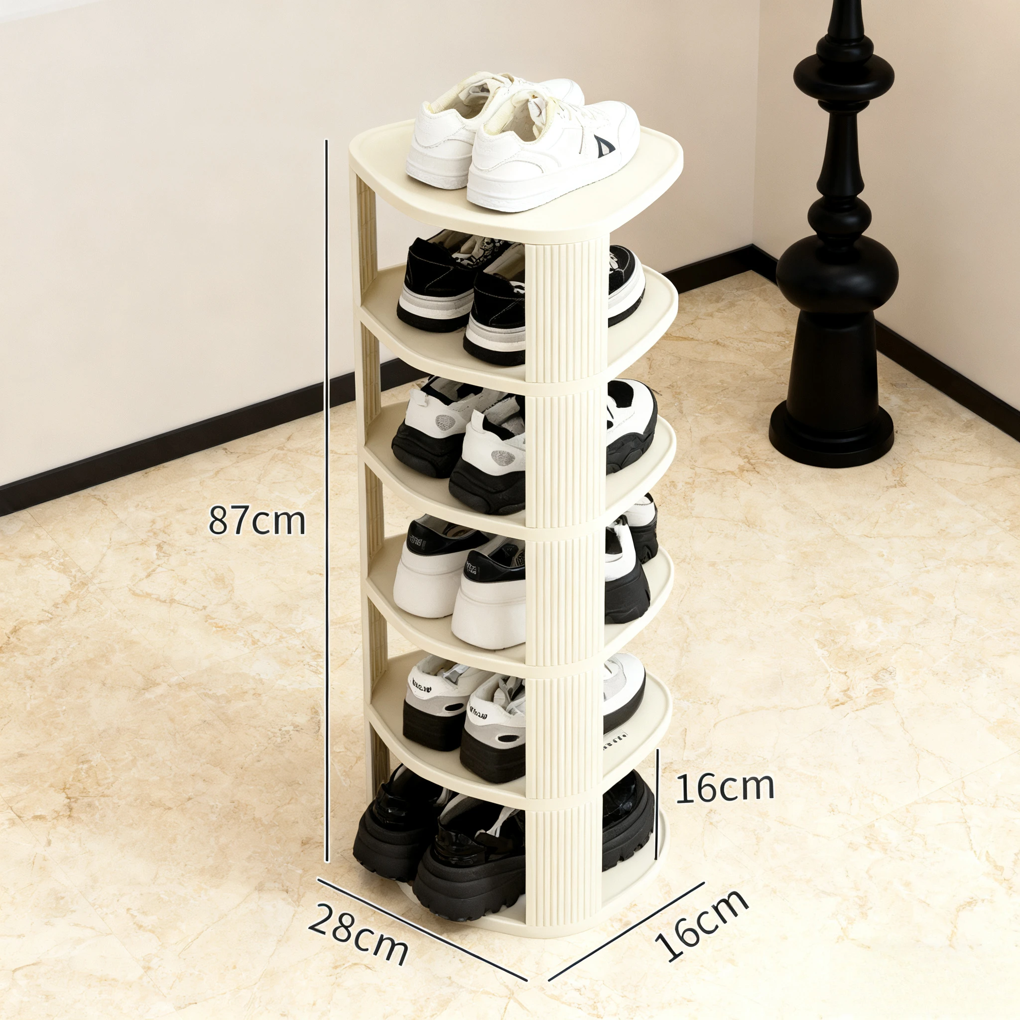 رف الأحذية المنزلية الضيقة متعددة المستويات مدخل الفضاء المقاطعي تخزين الأحذية قطعة أثرية تأجير غرفة خزانة الأحذية الرف