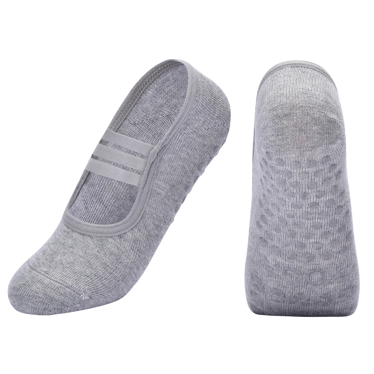 

Non-slip Yoga Socks Women Professional Floor Pilates Socks Backless Breathable Cotton Indoor Fitness Dance Sports Socks