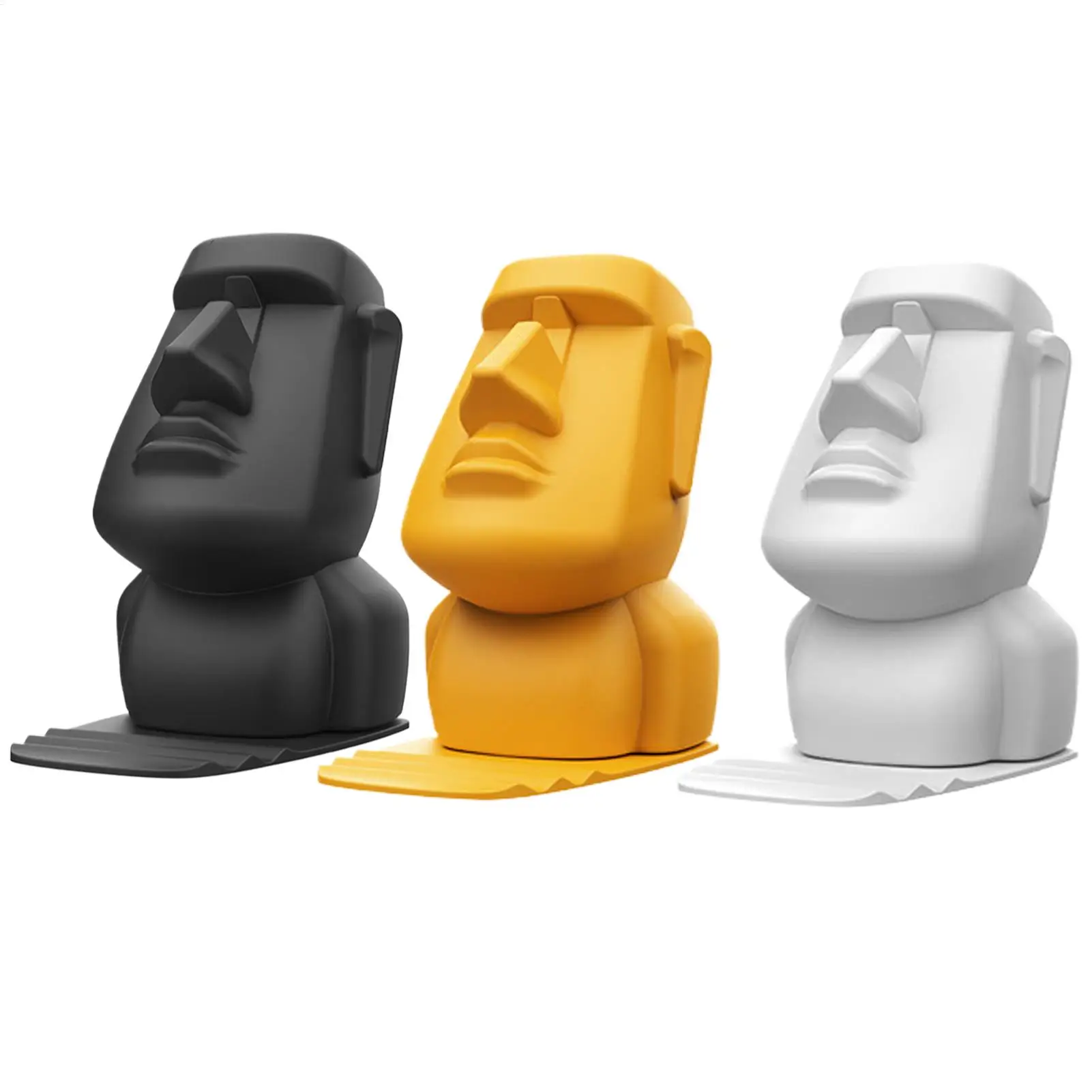 Creative Resin Moai Statue Figurines Ornament Glasses Stand Holder Easter Island Sunglasses Display Gift for Home Decoration