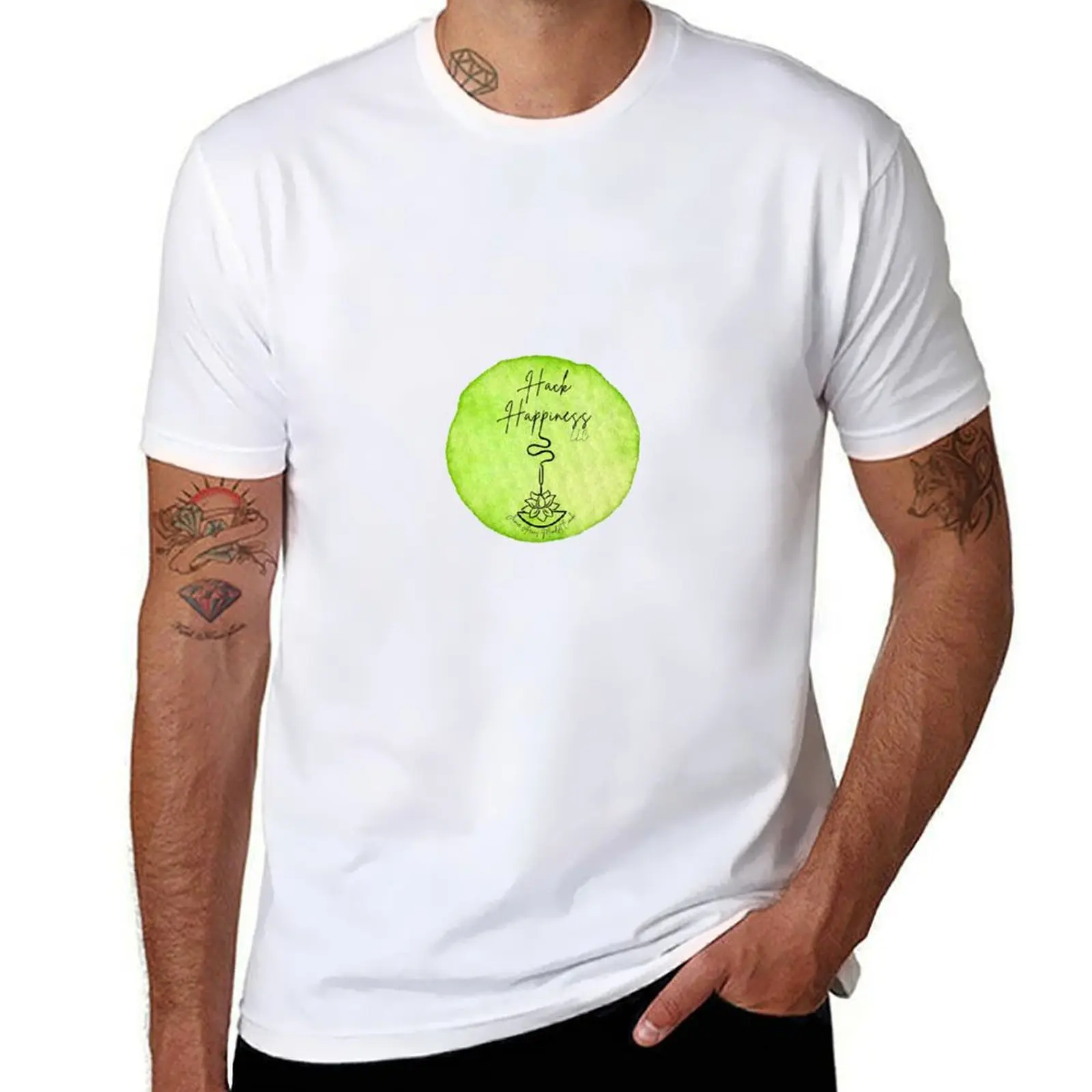 

Hack Happiness Logo T-Shirt man t shirt luxury man t shirt summer