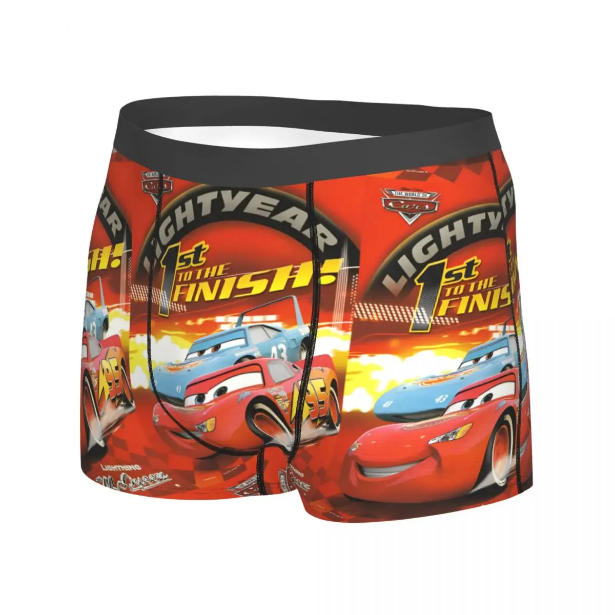 Lightning Mcqueen Cars Underwear Man Underpants Printed Breathable Boxershorts Hot Sale Boxer Brief Plus Size