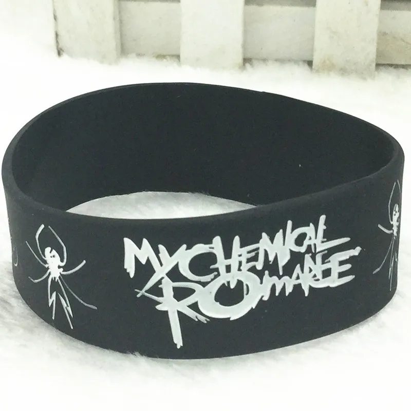 My Chemical Romance Silicone Bracelet Punk Rock Band Music Wristband Bracelet for Women Men Fans Gift