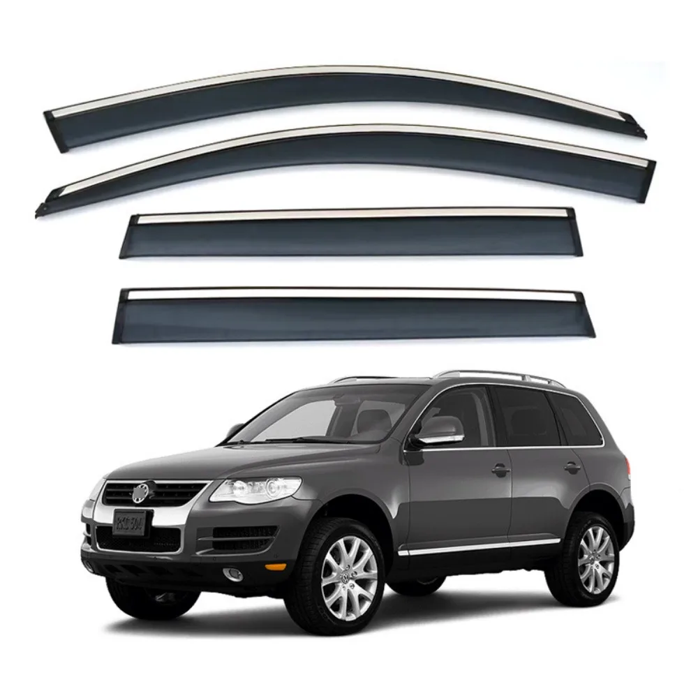 For Volkswagen Touareg 2002-2010 Window Visor Rain Exterior Part Body Kit Accessories