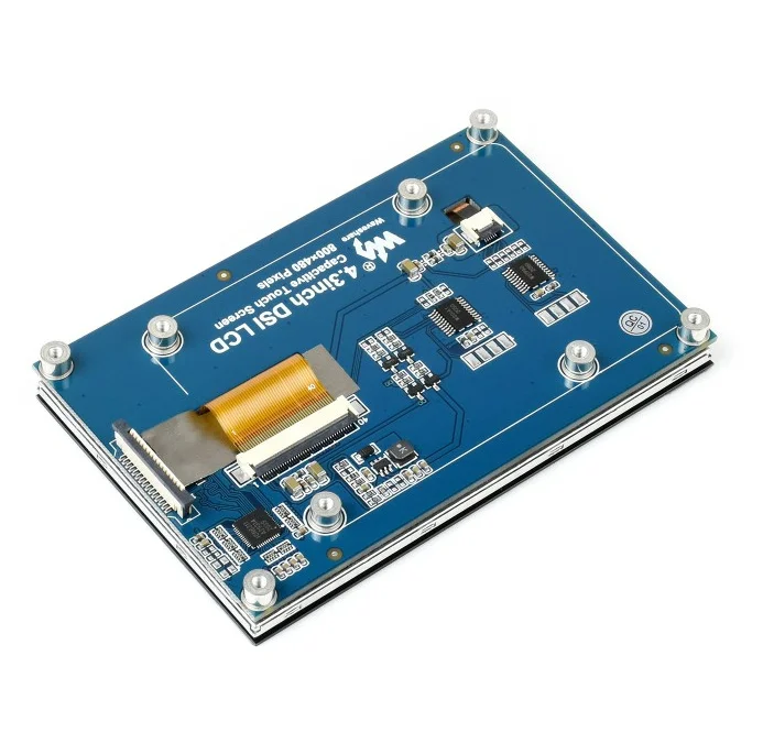 

4.3inch Capacitive Touch Display For Raspberry Pi, 800×480, IPS Wide Angle, MIPI DSI Interface