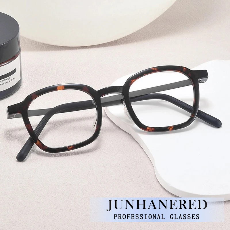 

Модные японские и корейские очки в стиле ретро с леопардовым принтом, фотохромные, с защитой от синего света, для мужчин, на заказ