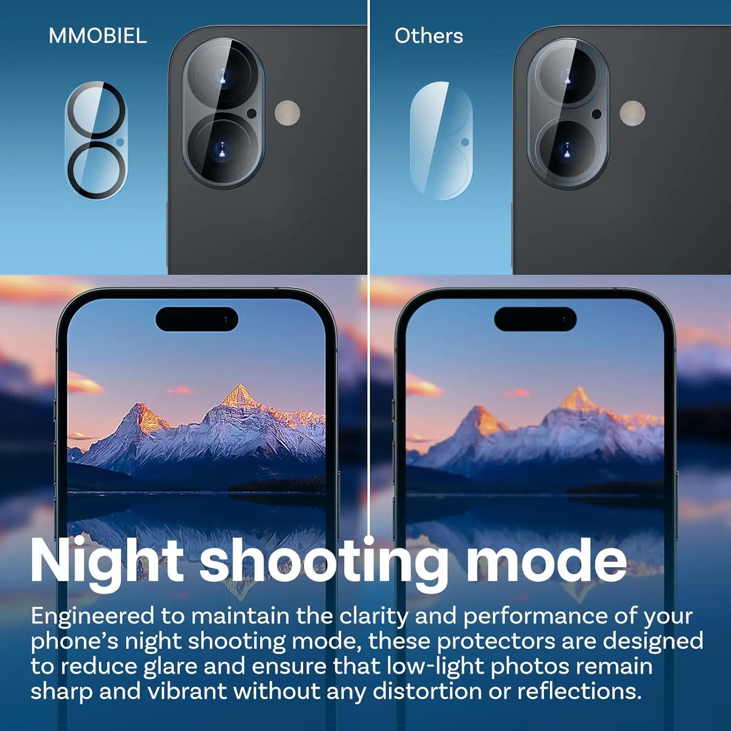 حامي الكاميرا آيفون 17 16 15 14 13 برو ماكس 13Mini 17Air الزجاج المقسى لين واقيات الشاشة فيلم زجاجي آيفون 17 16