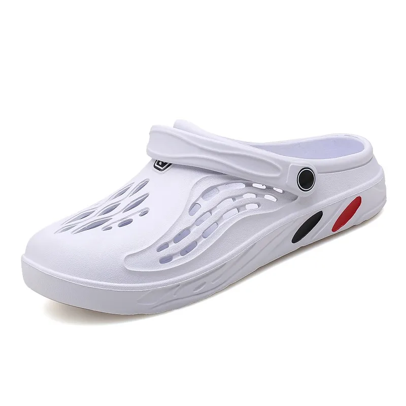 

Тапочки из ЭВА, мужская обувь, летние пляжные шлепанцы, мужская обувь, сандалии, мужские повседневные сандалии большого размера, садовая обувь с 49 отверстиями, мужская обувь