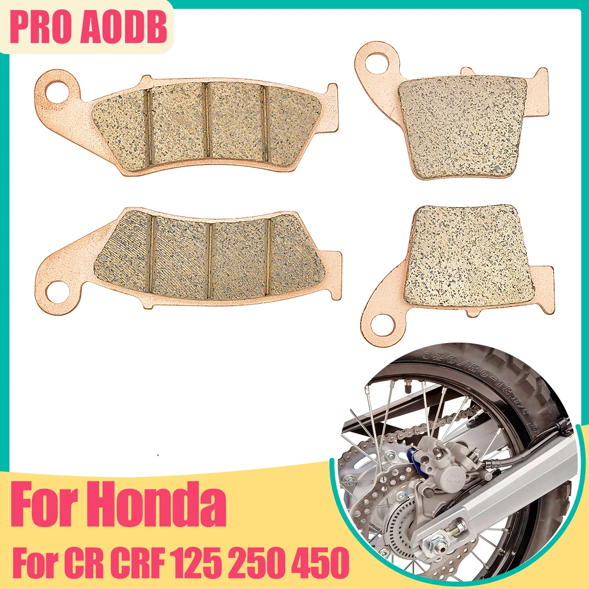 

For Honda Motocross universal electric bike brake pad front rear combination parts CR 125R 250R 450R 250X 450X 450RX 230F 450L