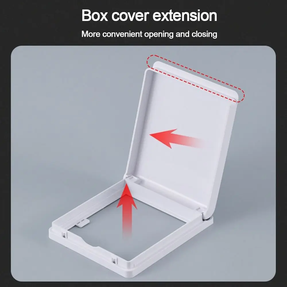 Wall-mounted Switch Protective Cover Self-Adhesive Plastic Protection Socket 86 Type Electric Plug Cover Bathroom