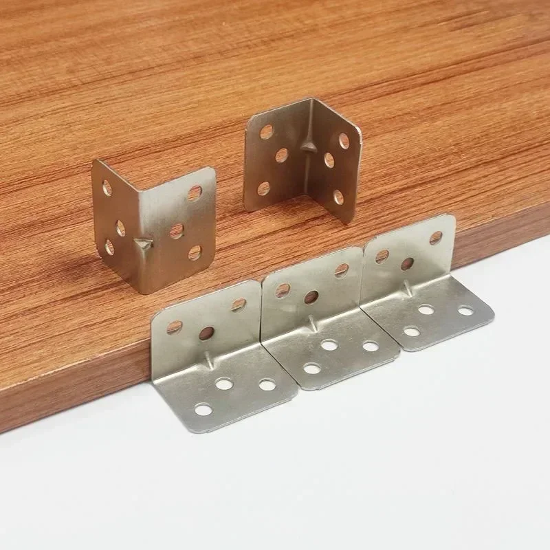 corner code with screws, right angle bracket, connectors for fixing furniture corners, Suitable for wooden tables and cabinets