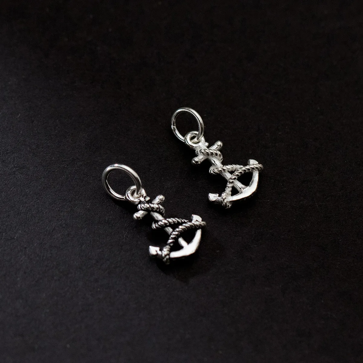 925 srebrne wisiorki kotwica statku wisiorek Charms DIY wisiorek akcesoria naszyjnikowe biżuteria srebrny łańcuszek 925
