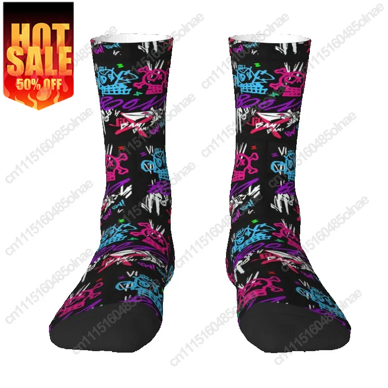 Kawaii Boom Jinxed Monkey Women Sock Men Warm 3D Print League Battle Game Legends Arcane Sports Football Socks