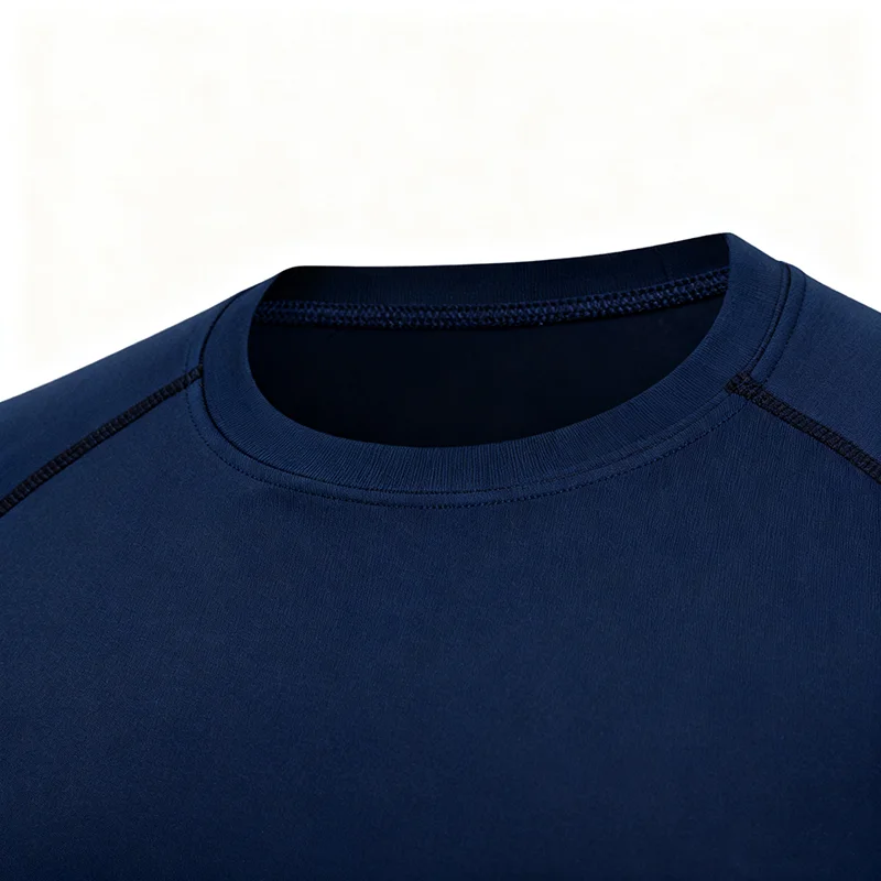 Casual T-shirt met compressiepatroon, sportspierfitness strakke pasvorm, sneldrogend ademend sportondergoed met lange mouwen