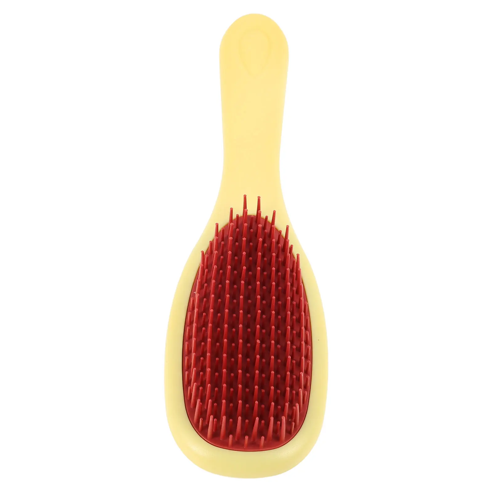 Long Handle Hair Scalp Massager Dual Tooth Yellow Handle Shampoo Brush Scalp Scrubber Dandruff Cleaner Accessory