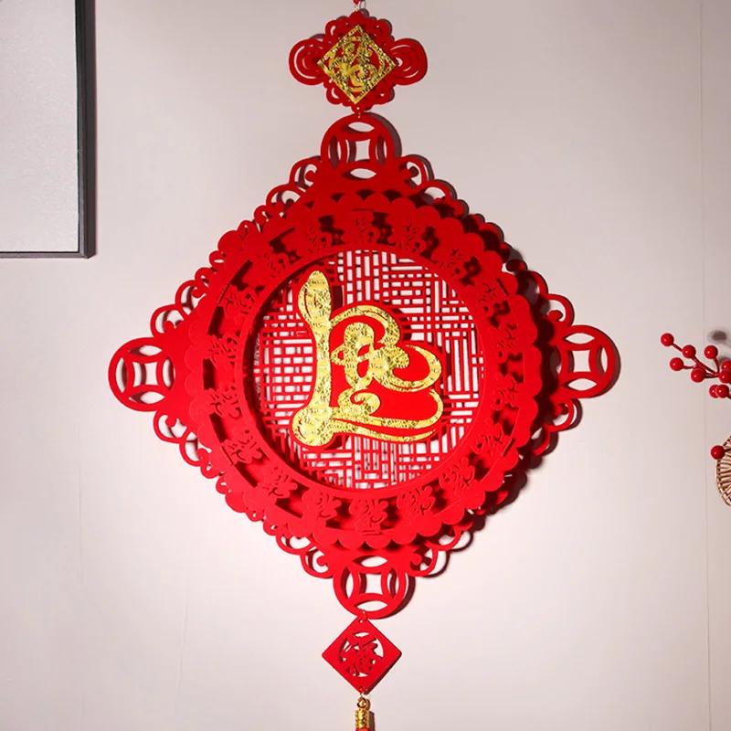 زينة السنة القمرية الصينية الجديدة 2025 مهرجان الربيع فيتنام قلادة معلقة عقدة صينية قلادة ديكور المنزل Tet