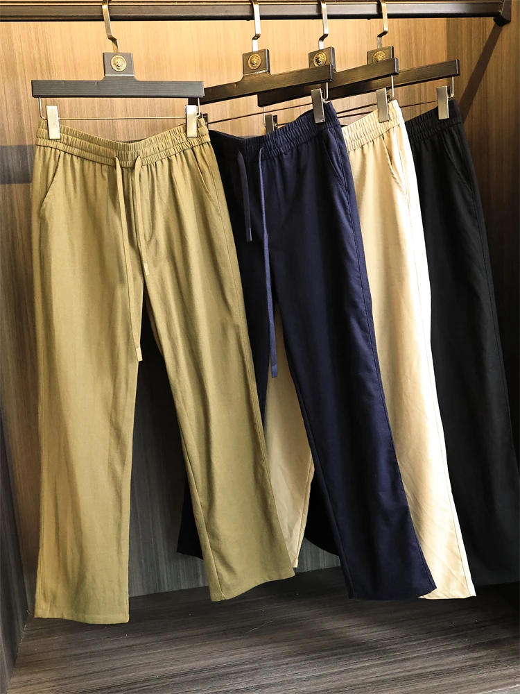 

Men's Summer Casual Pants 45% Linen Blend Breathable Comfortable Straight Leg Versatile Faionable Daily Wear Spring 2025
