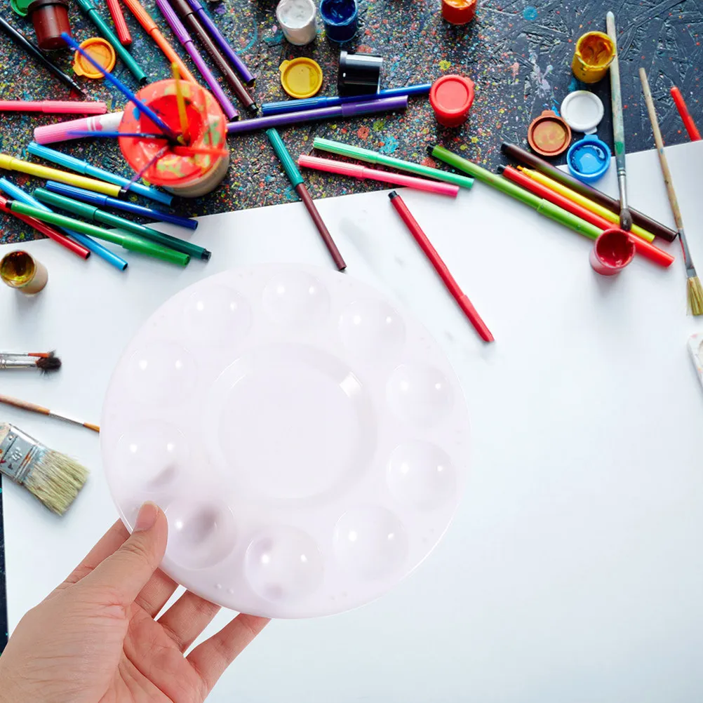 24Pcs Premium Paint Tray Pigment Mixing Plate Painting Mixing Tray for Oil Watercolor Gouache Artists Art Student Supplies Color