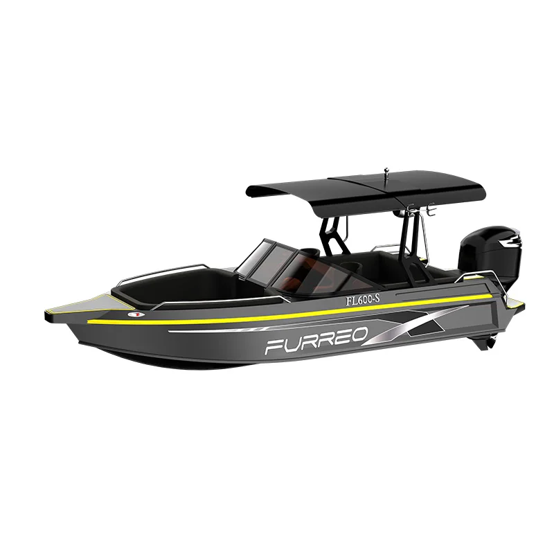 قارب رياضي من الألومنيوم بحالة جديدة لصيد الأسماك والرياضات المائية #4