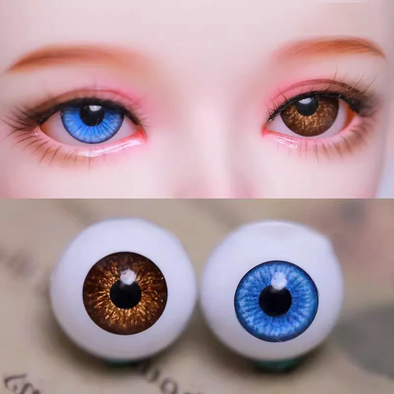 

1 Pairs 14mm Two colored eyes DIY Toy Accessories Eyeball Plush Animal Eyes Accessories Doll Eyeballs 60cm Bjd Doll Eyes