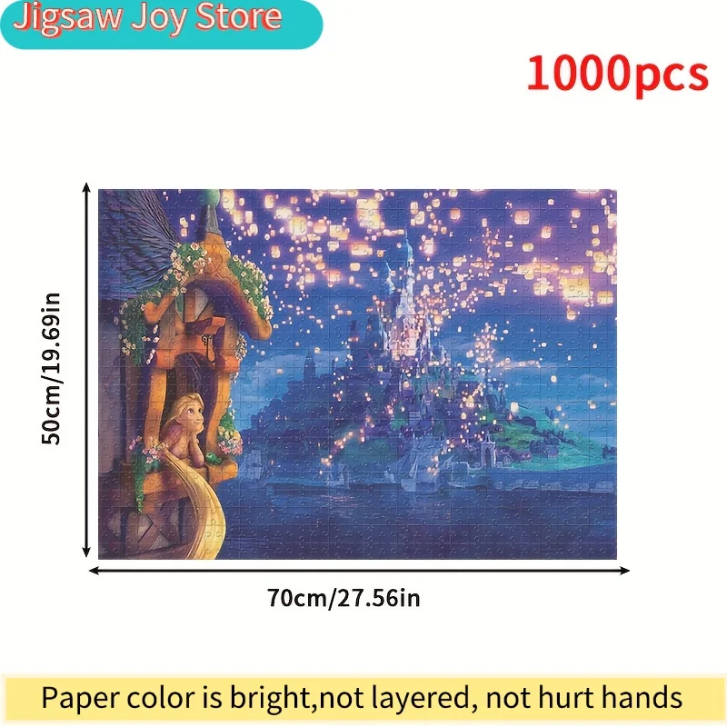 1000pcs Puzzle Suitable for Adults & - Challenging Wall-Mountable Game with Thick Cardboard Pieces, Seamless - -Themed Room De