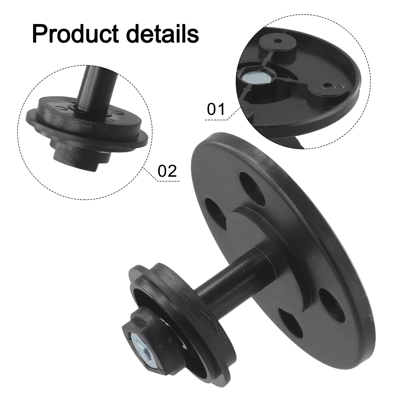 

MIG Welder Accessories Reel Holder Assembly 11*11*7.5cm Dual Fit Holder Reversible Disc Adapter Suitable For 1KG Reels