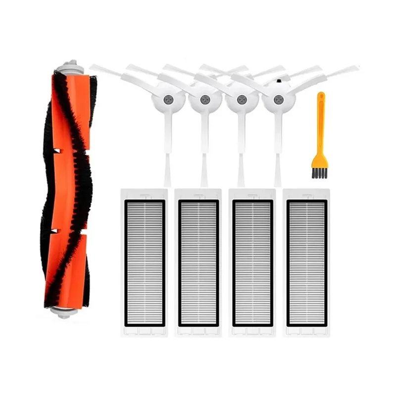 AT28-pour Xiaomi Robot aspirateur 1/1S SDJQR01RR SDJQR02RR SDJQR03RR Roborock S502-00 S5 Max S6 remplacement de filtre à brosse latérale